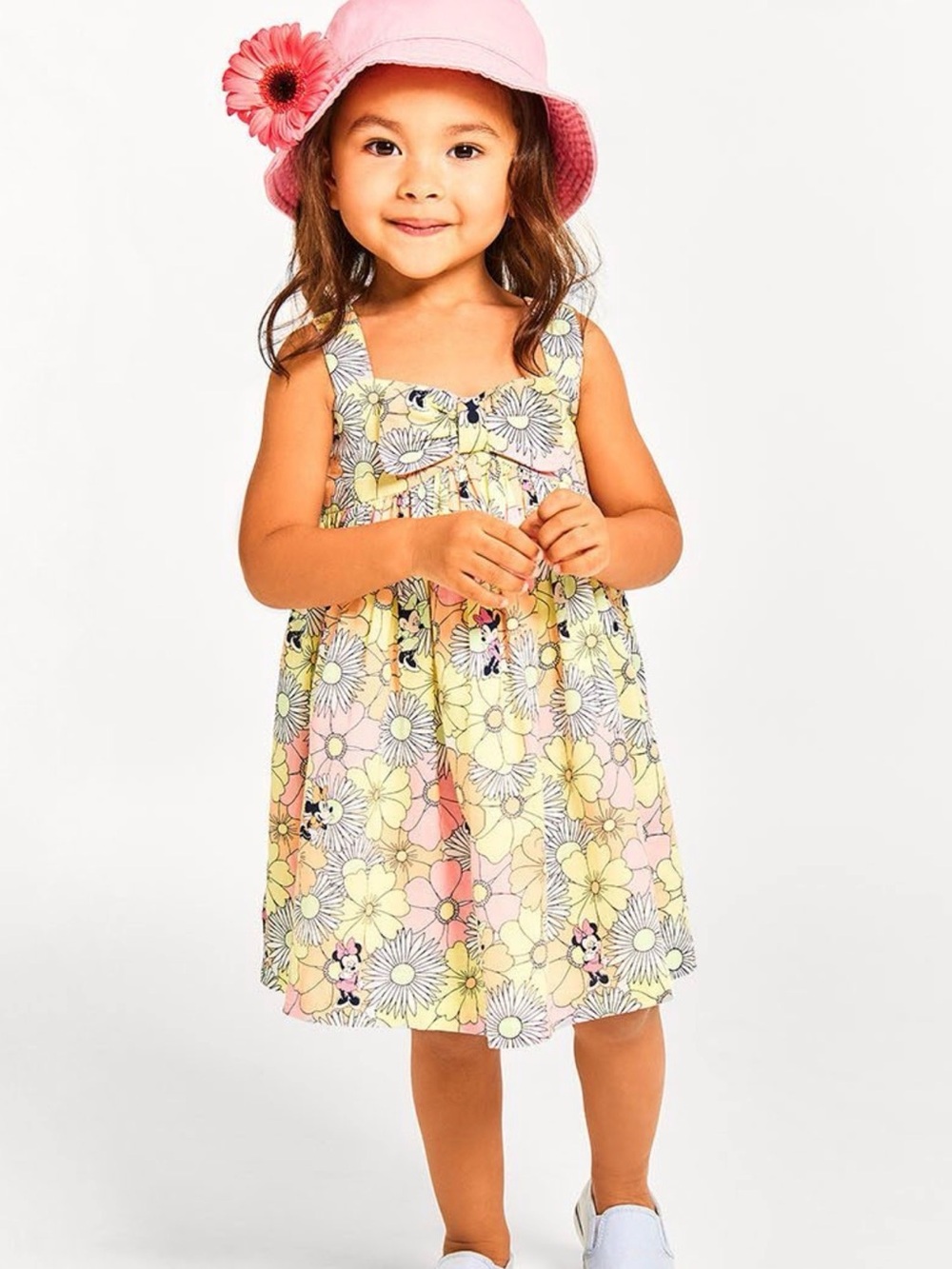 Janie and Jack Disney Minnie Daisy Floral Sundress 18-24M 🌼 - Picture 1 of 5